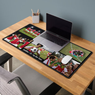 サッカーチームが画像をパーソナライズするサッカースポーツ デスクマット