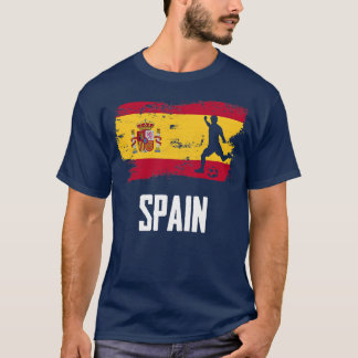 サッカーチームのススペインのペイン国旗の男スペインの性 Tシャツ