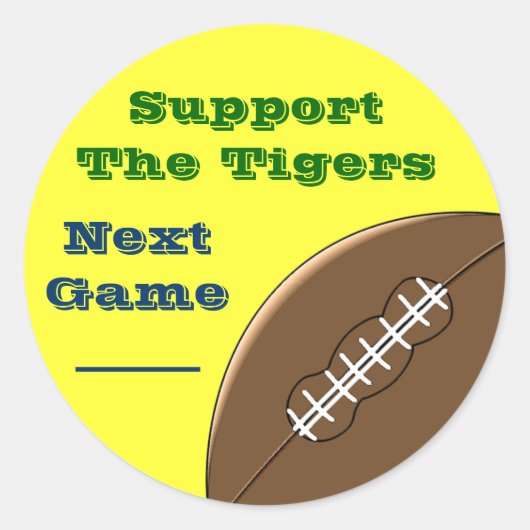 サッカーチームのプロモーションスタンプ ラウンドシール (正面)