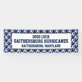 サッカーチームの旗、パーソナライズな3テキスト行 横断幕 (横)