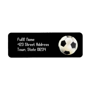 サッカーチームの郵送物のラベル ラベル