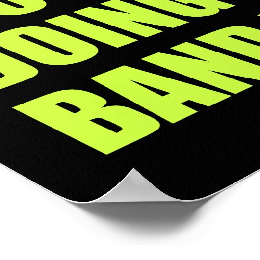 サッカーチームは何をしている？学校のバンドユーモア ポスター (角)