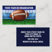 サッカーチームコーチスタジアムテーマ 名刺 (正面/裏面)