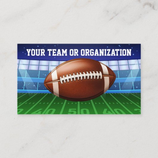 サッカーチームコーチスタジアムテーマ 名刺 (正面)
