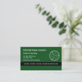 サッカーチームコーチ 名刺 (スタンド正面)