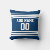 サッカーチームジャージー名前をカスタムする番号 クッション (正面)