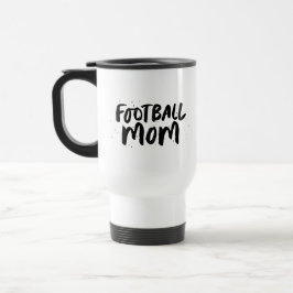 サッカーチームスタイリッシュママブラックパーソナライズされた型 トラベルマグ