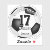 サッカーチームスピリットガールズチーム名 シール (シート)