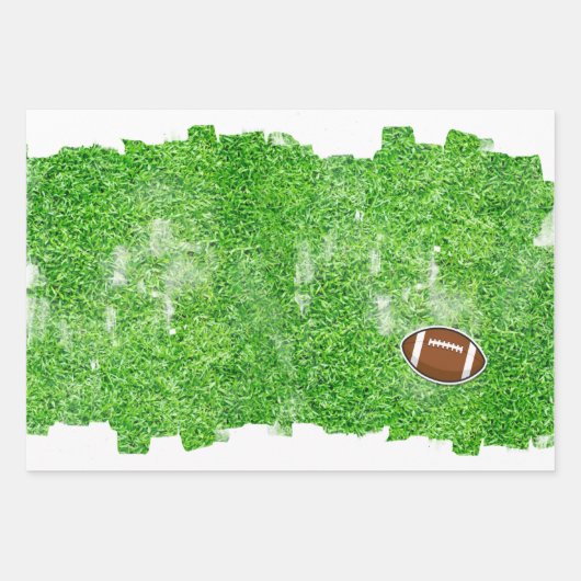 サッカーチームスポーツターフグラスコーチプレーヤー ラッピングペーパーシート (正面2)