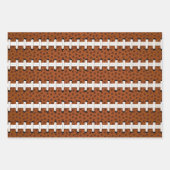 サッカーチームスポーツターフグラスコーチプレーヤー ラッピングペーパーシート (正面)