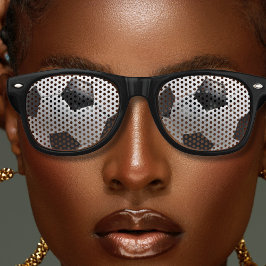 サッカーチームスポーツプレーヤーボール レトロサングラス