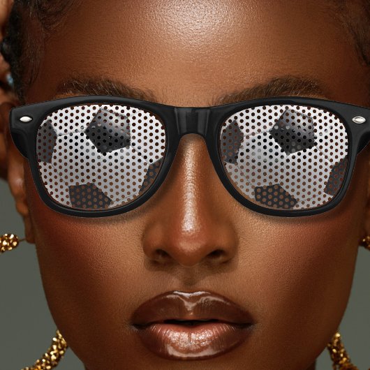 サッカーチームスポーツプレーヤーボール レトロサングラス