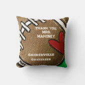 サッカーチームパーソナライズされたママチーム名年与 クッション (正面)