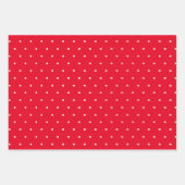 サッカーチームパーソナライズされた赤 ラッピングペーパーシート (正面2)