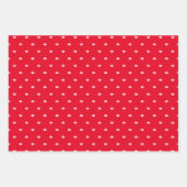 サッカーチームパーソナライズされた赤 ラッピングペーパーシート (正面)