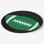 サッカーチームパーティー/バンケットグリーンサッカースポーツ ペーパープレート (アングル)