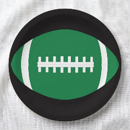 サッカーチームパーティー/バンケットグリーンサッカースポーツ ペーパープレート