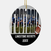 サッカーチームフォトキープサケ セラミックオーナメント (右)