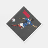 サッカーチームプレーヤーペーパーナプキン スタンダードランチョンナプキン (角)