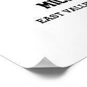 サッカーチーム上級卒業ギフト写真コラージュ ポスター (角)