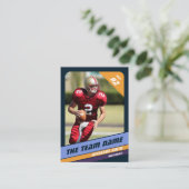 サッカーチーム取引カードスポーツギフトダークブルー コーリングカード (スタンド正面)