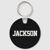 サッカーチーム名とプレイヤー番号のカスタム キーホルダー (裏面)