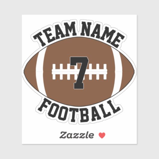 サッカーチーム名選手の番号スポーツカスタム選手 シール (シート)