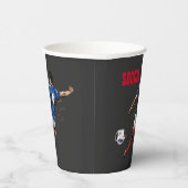 サッカーチーム選手紙カップ 紙コップ (右)