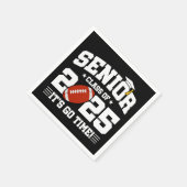 サッカーチーム2025年卒業シニアチーム2025 スタンダードカクテルナプキン (角)