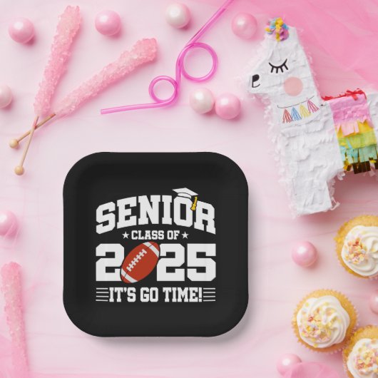 サッカーチーム2025年卒業シニアチーム2025 ペーパープレート (パーティー)