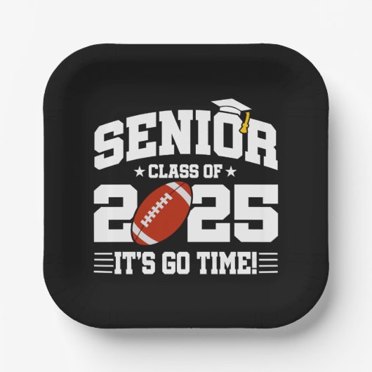 サッカーチーム2025年卒業シニアチーム2025 ペーパープレート (正面)