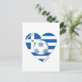サッカーチーム「ギリシャ」。フツボルグレシア2014フットボール ポストカード (スタンド正面)