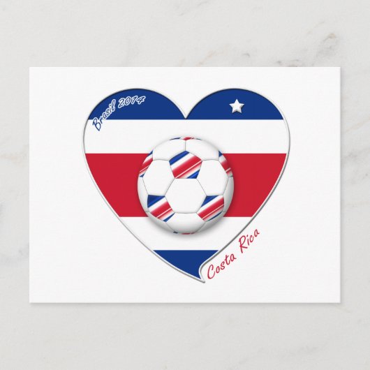 サッカーチーム「コスタリカ」FÚTBOL TICOナショナル ポストカード (正面)