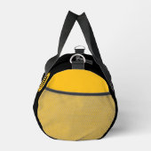 サッカーチーム、コーチプレーヤーブラック金ゴールドパーソナライズ ダッフルバッグ (右)