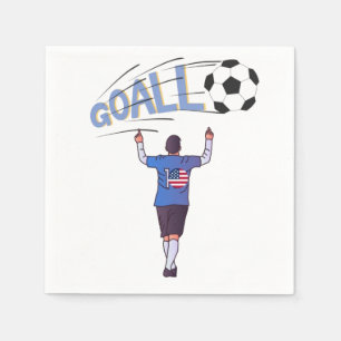 サッカーチーム スタンダードカクテルナプキン