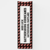 サッカーチーム、パーソナライズされた文字幸運 横断幕 (縦)