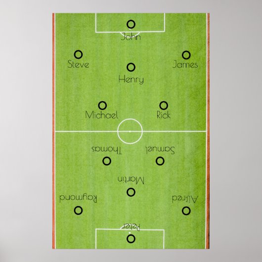 サッカーチーム ポスター (正面)