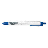 サッカーチーム – 独自の詳細とロゴを追加 黒ボールペン (ボトム)