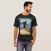 サッカーティー – ヴィンテージレトロサッカー選手 Tシャツ (正面フル)