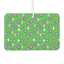 サッカーテーマとクラレット&ブルーシャストライプのツ カーエアーフレッシュナー