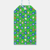 サッカーテーマとシャツ(青) ギフトタグ (正面)