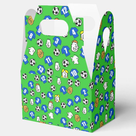 サッカーテーマとシャツ（青） フェイバーボックス (オープン)