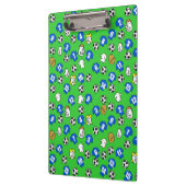 サッカーテーマとブルーシャツ クリップボード (左)