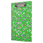 サッカーテーマと白シャツ クリップボード (左)