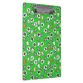 サッカーテーマと白シャツ クリップボード (右)