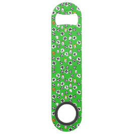 サッカーテーマと白シャツ スピード栓抜き