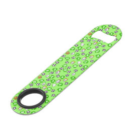 サッカーテーマと緑シャツ スピード栓抜き