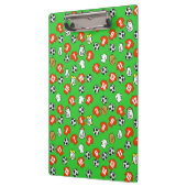 サッカーテーマと赤シャツ クリップボード (左)