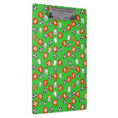 サッカーテーマと赤シャツ クリップボード (右)