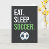 サッカーテーマのクリスマスカード カード (黄色い花)